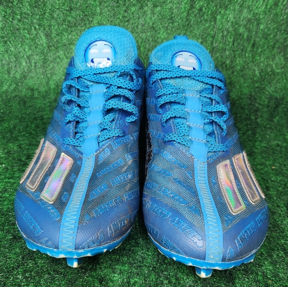 Adidas Adizero Team Football Cleats Big Mood Cyan Blue GX7892 Men's Size 8.5 - Picture 4 of 11